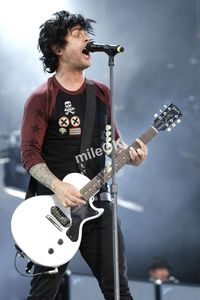 Künstlerspezifische Billie-Joe-E-Gitarre, silberfarbene Sparkle-Decke, Single-Cut-Gitarre mit einteiligem Hals