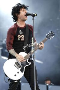 Sanatçı özel billie joe elektro gitar, Sliver Sparkle Top, One Picec Neck Single Cut Guitaar