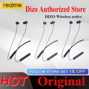 Headphones Realme DIZO Wireless active Earphone Neck Hanging Dynamic Magnetic Sports Headset In Ear Super Long Battery Life low latency