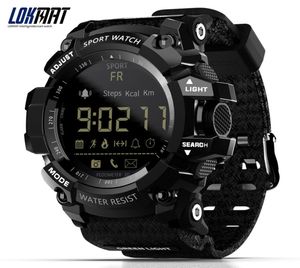 LOKMAT Smartwatch, Bluetooth, digital, Herrenuhr, Schrittzähler, Smartwatch, wasserdicht, IP67, Outdoor-Sport, für iOS, Android, Mobil, 1766393