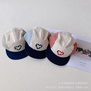 Бейсбольные кепки 2024 INS Корея Czapka Zimowa Heart Детская бейсболка для мальчиков и девочек в стиле хип-хоп Детские плоские шапки Snapback 49-53 см