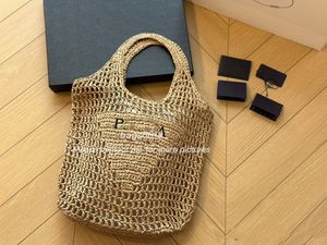 Pochette Raffia basket Straw anagram Shoulder Bag a5 tote handbag hobo men Designer Fold Shopper bag luxury Stripes weave travel Cross body clutch Beach bags o3718t