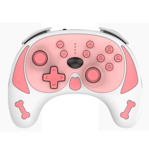 Gamepads For Ninendo Switch Pro Wireless Game Controller Cute Dog Shaped Gamepad with 6Axis Gyro Dual Motor Vibration wake up