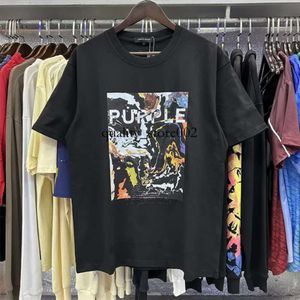 Tees Purple Tshirts Summer Fashion Mens Womens Designers T Shirts Sleeve Tops Letter Cotton Short Sleeve High Quality Polos Clothes 861