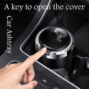 Car Ashtrays GR Sport Car Ashtray with Blue LED Light Metal Liner For Toyota HV YARiS Hilux GRMN RZ RC RS Prius GR Interior Accessories Q231125