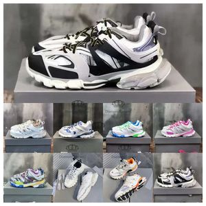 Designer Luxo Balenciness Sapatos Sapatilhas Sapatos Casuais Running Shoes Womens Mens Sapatos Track 3 3.0 Sneakers Treinadores Triplo Preto Branco Rosa Azul Laranja Ye Dde