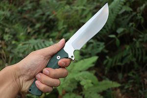 A2288 Straight Knife D2 Satin Drop Point Blade Full Tang G10 Handle Outdoor Camping Vandring Hunting Survival Tactical Knives With Kydex