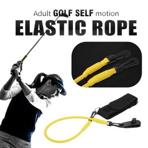 AIDS Golf Swing Trainer Arm Belt Placure Guide Training Corrector Elastic Resistance Rep Practice Unisex Män Kvinnor Beginningsutbildning