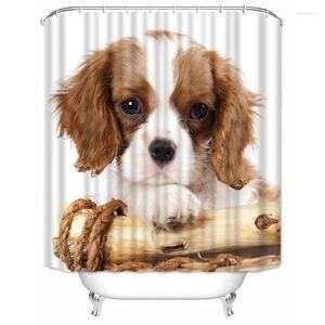 Tende da doccia Musife Tenda da bagno personalizzata Cocker Spaniel inglese Douchegordijn Regalo impermeabile per la decorazione della casa