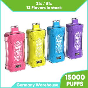 2024 Meistverkaufter Einweg-Vaporizer-Stift, 16 ml, 650 mAh-Batterie, Vape-Pod, 15.000 Züge, Einweg-E-Zigarette mit LED-Bildschirm