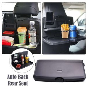 Novo suporte para carro universal dobrável, suporte para telefone, comida, bebida, banco traseiro, bandeja para alimentos, bebidas, banco traseiro automático d m2v6