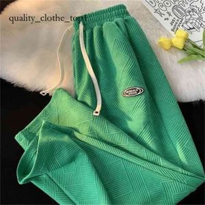 BV 's Man's Pant Bottega Ven BV Green Pants 남자 라벨 드로 스트링 스트레이트 홍콩 패션 INS 잘 생긴 스포츠 캐주얼 고급 고급 팬스 느슨한 캐주얼 609