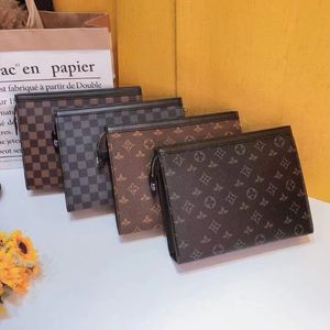 Europeu e americano clássico treliça marca de moda bolsa masculina moda grande capacidade bolsa sociedade espiritual cara fang b208c