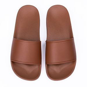 Тапочки на плоской подошве, мужские и женские резиновые сандалии, летние пляжные туфли для ванны и бассейна, коричневые