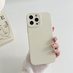 iPhone 15 Pro Max Designer Flower Phone Case for Apple 14 Plus 13 12 11 XS XR Luxury Soft TPU Silicone Floral Print Solid Candy Color Back Cover Coque Fundas Ivory White