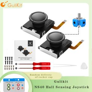 Joysticks Gulikit NS40 Hall Sensing Joystick dla Joycon, Superlow Power Anti Drift Trwałe wymienne dla Nintendo Switch, NS OLED, NS Lite