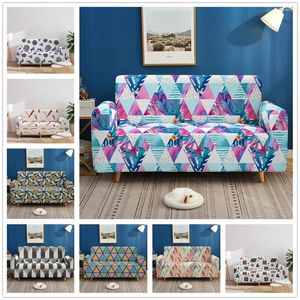 Chair Covers Living Room Geometric Sofa Cover Stretch Printing Slide Polyester Fiber Washable Furniture Protective Dustproof