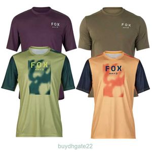 Herren-T-Shirts, Herren-Motocross-Trikot, kurze Ärmel, Bat Fox MTB-Shirt, schnell trocknend, Downhill-Offroad, Dh-Kleidung, Maillot Ciclismo Hombre, OKPQ