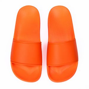 Тапочки на плоской подошве, мужские и женские резиновые сандалии, летние пляжные туфли для ванны и бассейна, оранжевые