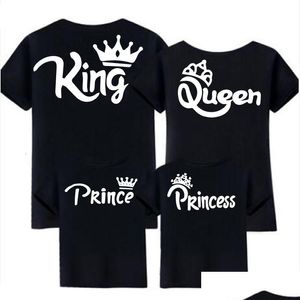 Одинаковые комплекты для всей семьи, футболка «Мама, папа и я», одежда для малышей, короля, королевы, принцессы, одежда для девочек и мальчиков, Прямая доставка, дети Maternit Dhhop