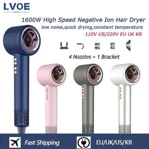 Hair Dryers New Leafless Hair Dryer Professional Hair Care Styling Negative ion Blow Hair Dryers 220V Fast Drying Constant Anion Electric 240401