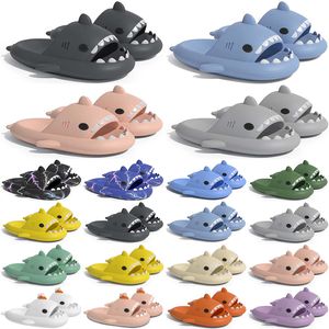 Free Shipping Designer shark slides sandal slipper sliders for men women sandals slide pantoufle mules men women slippers trainers flip flops sandles color72