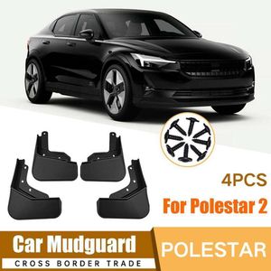 Novos pára-lamas mud flaps mud flaps respingo guardas pára-lamas dianteiro traseiro protetor para polestar 2 2021 2022 2023 acessórios do carro h2m1