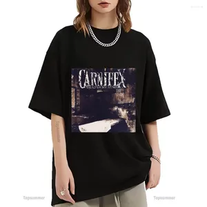 Męskie koszulki martwe w mojej ramionowej koszulce Carnifex Tour Shirt Damskie nadruk graficzny