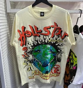 Hellstar Mens T Shirt Designer Sommer Kurzarm T -Shirts Shorts Graffiti Tee Print Loose Hoodie High Street Mode Fashion Damen -Trailsuit Hoo 625