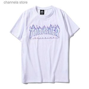 メンズTシャツスケートボードメンズTシャツトップヒップホップTシャツ-Homme Men Magazine TシャツT240223