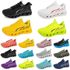 Koşu Erkek Ayakkabı Eğitmeni Kadın Moda Üçlü Black Beyaz Kırmızı Sarı Yeşil Mavi Şeftali Teal Mor Pembe Fuşya Nefes Alabilir Spor Spor ayakkabıları altmış üç Gai