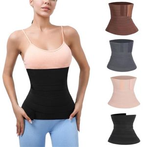 Cintos hirigin bandagem envoltório cintura trainer shapewear suor sauna trimmer cinto emagrecimento barriga corpo shaper155m