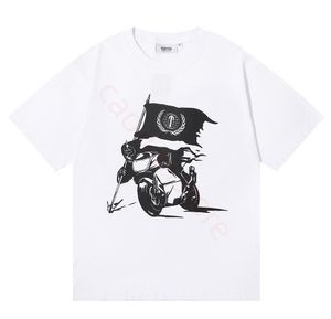 Trapstar Womens Mens Tirt Piece مجموعات مصممة قوس قزح منشفة تطريز فك تشفير Tshirts trapstars الفاخرة الهيب هوب الشارع الأبيض تي شيرت S-2XL