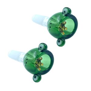 Frogs' cartoon bubble head , Glass Bongs Accessories Unique Oil Burner Glass Pipes Water Pipes Glass Pipe Oil Rigs Smoking with Dropper