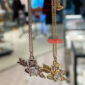 Planet Necklace Designer Necklace for Woman Vivienen Luxury Jewelry Viviane Westwood Limited Quantity Cattle Goods Matching Version Westwoods One Shot Pierced Ne