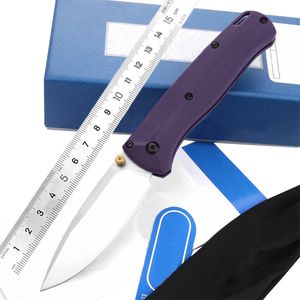 535 G10 Handtagning Lila färg S30V Blad EDC Multi Tools Hunting Survival Knife Camping Knives 036