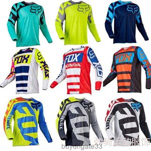 Rad6 camisetas masculinas venda quente raposa terno de corrida manga comprida secagem rápida fora de estrada motocicleta equitação mountain bike em torno do pescoço camisa