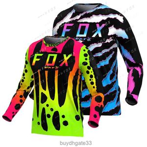 JTDB Men's T-shirts Mens Bat Fox Mtb Jersey Downhill Motocross Shirt Mountain Bike Offroad Dh Enduro Cycling Maillot Ciclista