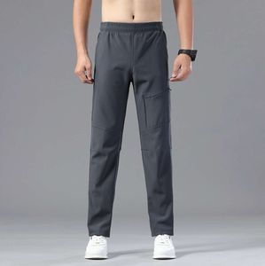 Lu Men Jogger Long Pants Sport Yoga Outfit Fleece Gym Pockets Sweatpants Jogging Mens Casual Elastic Midje Fitness 3 Colors 3xlSize Designer Pants LL29378