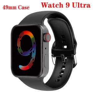 IWO Serie 9 49mm Smart Watch i9 Ultra Max Chiamata Bluetooth 2,19 pollici Braccialetti per il viso fai-da-te Frequenza cardiaca Uomo Donna Sport Fitness Tracker NFC Smartwatch per telefono Android IOS