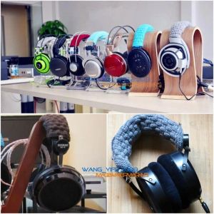 Kulaklık/Kulaklık Saf Yün Kafa Bandı Yastık Hifiman He6 HE4 HE4 HE500 HE300 HE5LE EAR kulaklık üzerinden