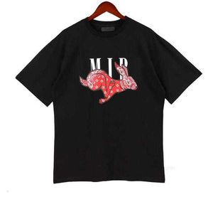 Designer UomoDonna Designer Graffiti Magliette Stampate Moda Uomo Maglietta Cotone T-shirt casual Manica corta Lusso Hip Hop Streetwear Amirs Camicia uomo Blu Arancione gatto