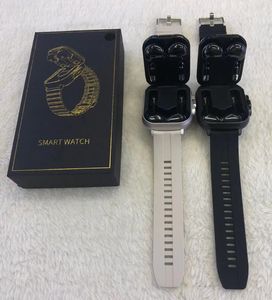 auricolari e orologi intelligenti 2 in 1 D8 TWS auricolare orologio sportivo auricolare Bluetooth senza fili chiamata smartwatch monitoraggio della salute degli uomini orologio da polso da donna con auricolari