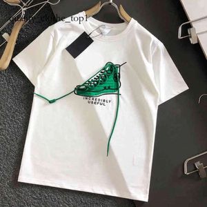 Designer T Shirts BVS High Level Bottega Ven i början av 2024 Ny stil var populära element var fashionabla bv korta ärmar Mens skor broderad tee -skjorta 813