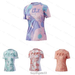 AQ8X herrt-shirts Woman Enduro Short Bat Fox Jersey MTB Bike Shirt Cycling Team Downhill T-shirt DH Off-road Cykel Motocross Downlope Clothing