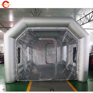 free door ship Hot selling inflatable spray booth 8x4x3mH (26x13.2x10ft) With blower inflatable paint booth with filter system3