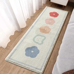 Bath Mats Bedroom Carpet Girls Cartoon Faux Lamb Wool Bay Window Bedside Mat Cute Cat Pink Girl Childrens Household Foot Mats Room Rugs