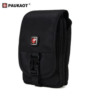 PAUKAOT Tactical Bum Bag Fanny Packs Carteira masculina Cinto Sacos de cintura Bolsa para telefone Suporte para acampamento ao ar livre Grande LJ200930324O