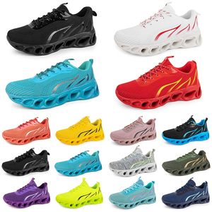 Triple Fashion Women Running Trainer Shoes Men Black White Red Yellow Green Blue Peach Teal Purple Pink Fuchsia Breathable Sports Sneakers Eighty Eight GAI