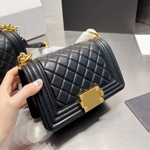 Kadın Le Lambskin Citred C Torbalar Klasik Mini Orta Flep Yaşlı Gümüş Altın Metal Donanım Zinciri Kayış Crossbody Omuz Lüksleri233V